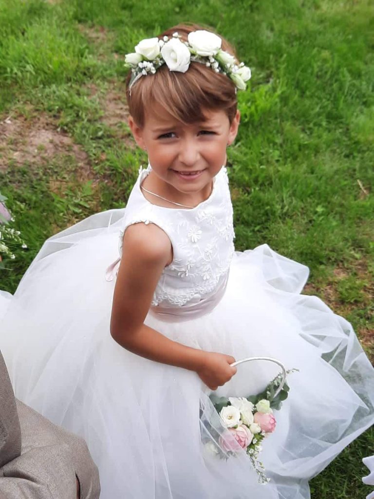 Création de Robe de cérémonie pour enfant baptême communion mariage